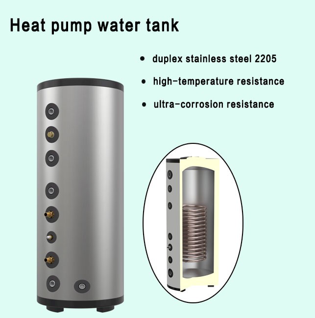Buffer tank Heat pump Boiler hot water storage tank  stainless steel