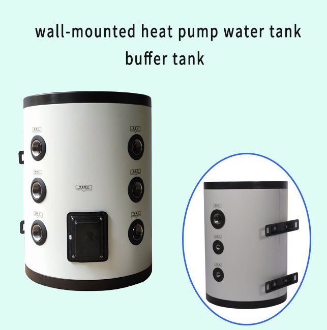 50L SUS304/316/duplex Wall Mounted All In One Heat  Pumps Water Heater Gas Storage Tank Stainless Steel  Buffer Tank With Hanger